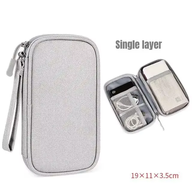 1Pc nouveau sac de rangement de voyage organisateurs de rangement de câbles pochette étui de transpo