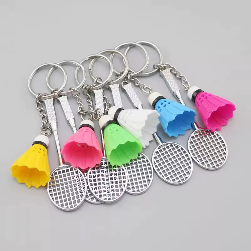 Raquettes de Badminton de sport créatives, porte-clés de voiture, décorations suspendues, cadeaux So