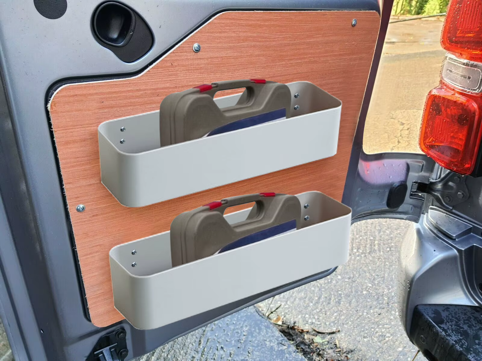 Lot de 2 boîtes de rangement universelles pour fourgonnette, organiseur de porte pour caravane, acce