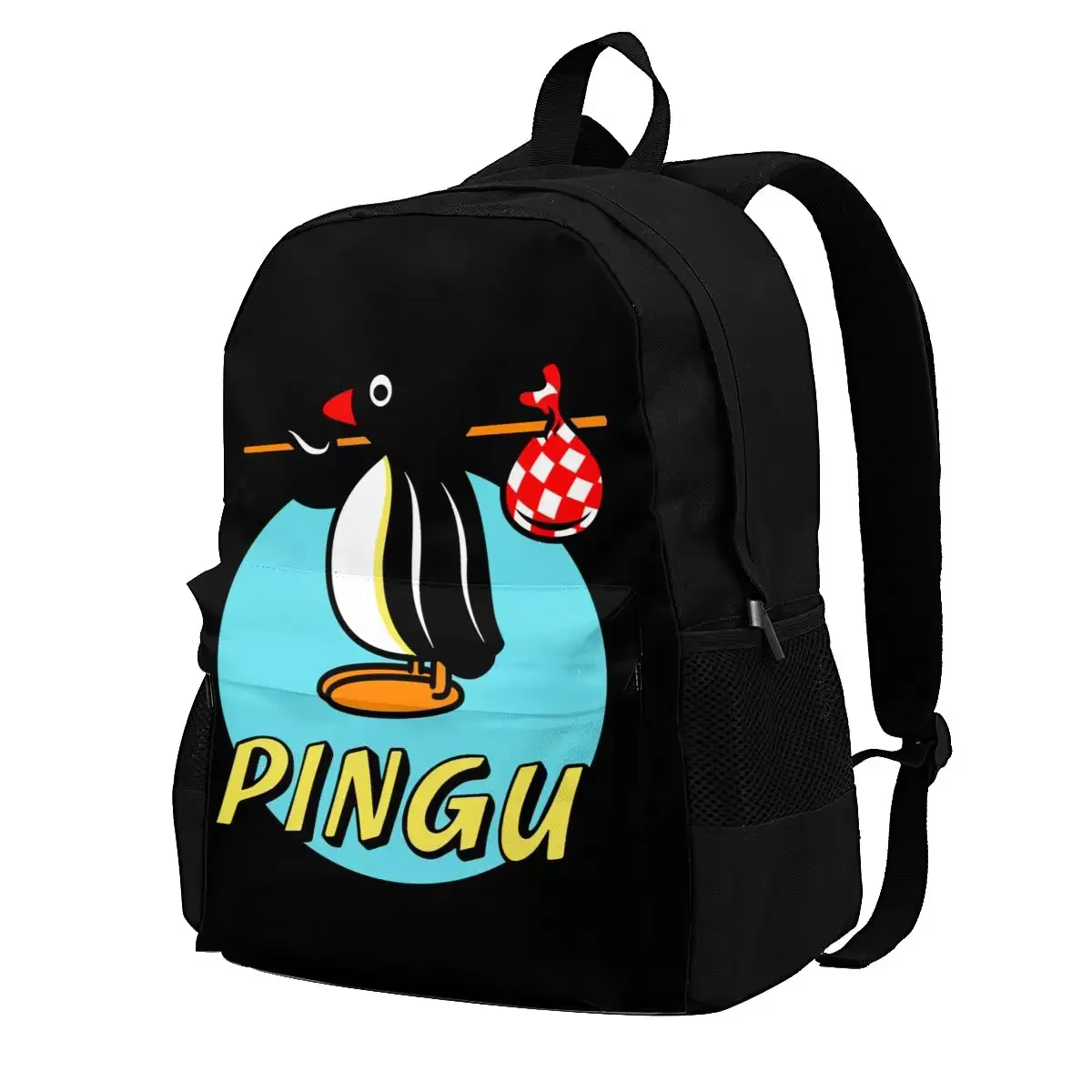 Pingu le pingouin sac à dos grande capacité cartable mignon sac de rangement grande capacité
