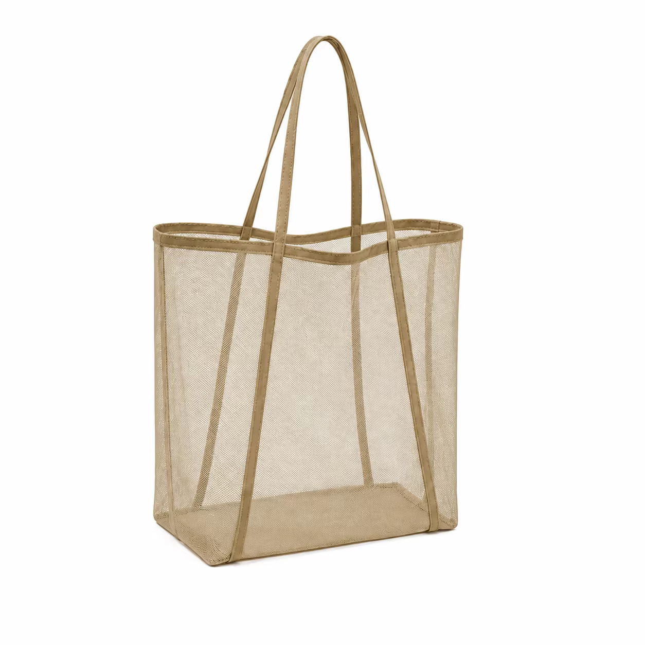 Sac de plage en maille de polyester, sac à bandoulière transparent, léger, grande capacité, sac de t