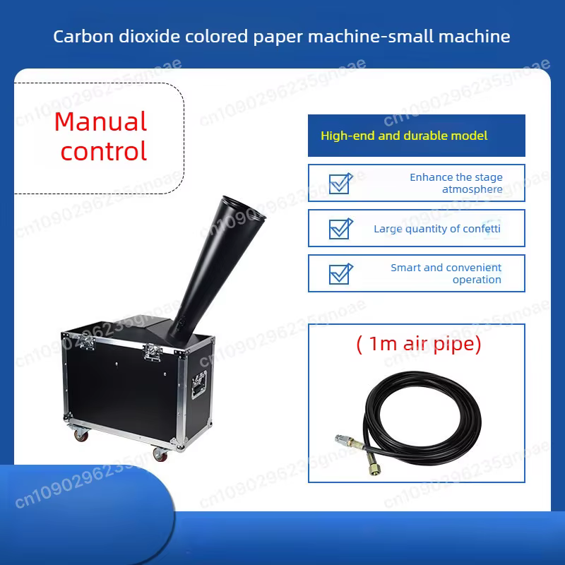 Canon à confettis CO2, machine à confettis télécommandée, lanceur de papier arc-en-ciel pour événeme