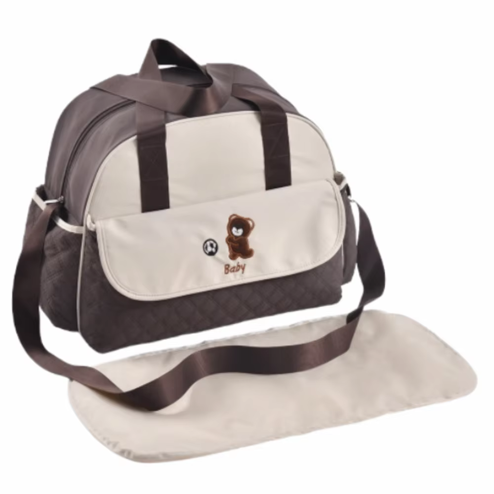 Sac à bandoulière créatif pour maman, grande capacité, léger, motif d'ours pratique, sac à couches P