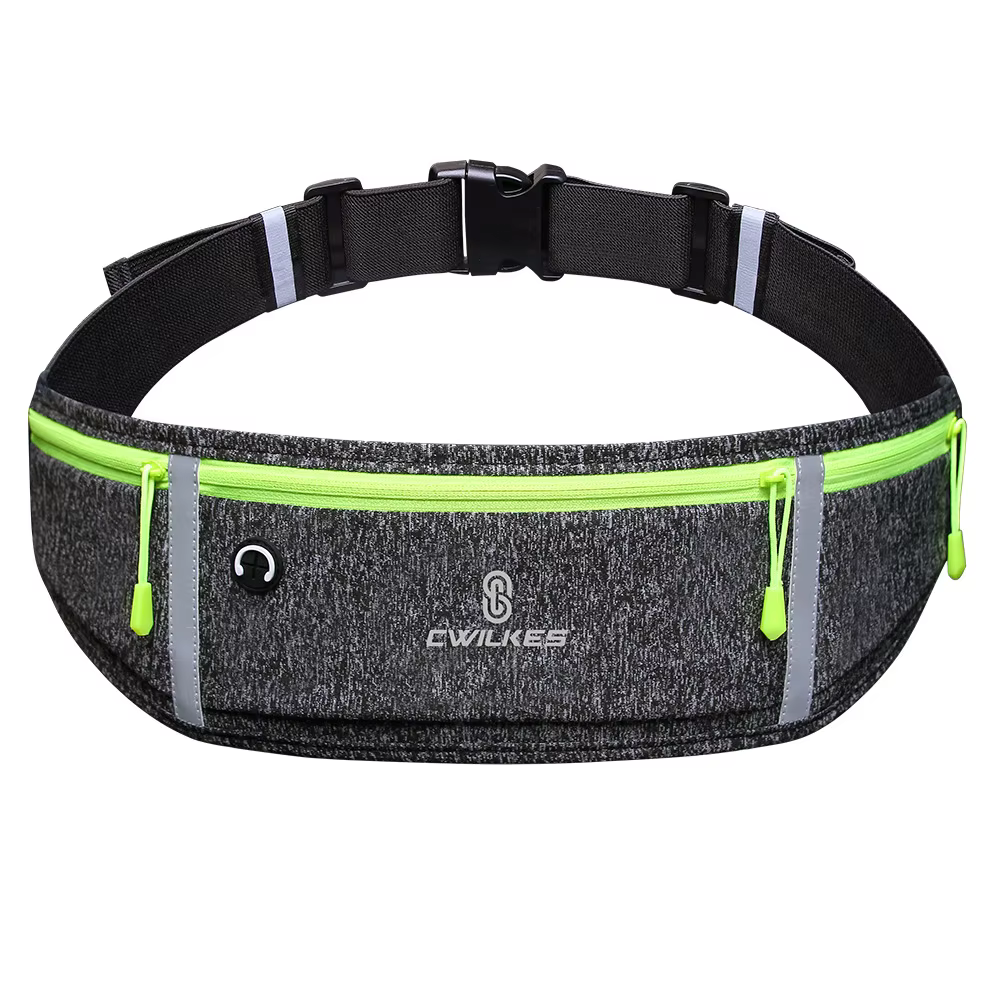 CWIKLES Sac banane de course pour hommes et femmes, sac de sport étanche, pochette pour téléphone, a