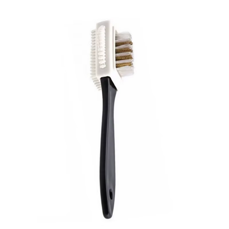 Brosse nettoyante pour chaussures en cuir suédé NuSO k, 3 côtés, nettoyeur de bottes, taches, poussi