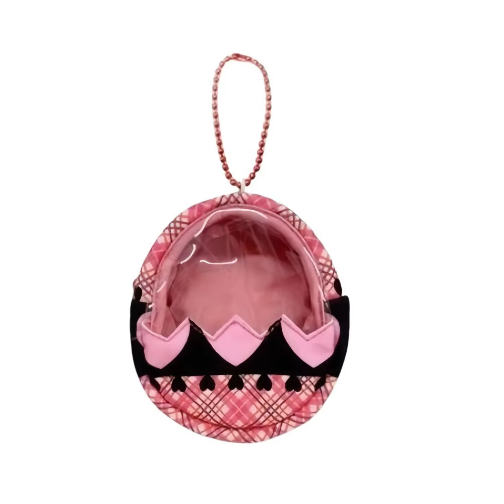 Petit sac à œufs de pâques mignon, porte-monnaie Transparent à motif écossais, sac polyvalent en for