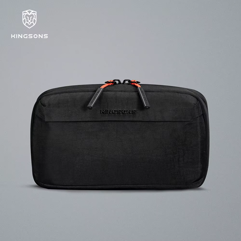Sac d'accessoires Kingsons, pochette décontractée pour monnaie, téléphone portable et documents, tro