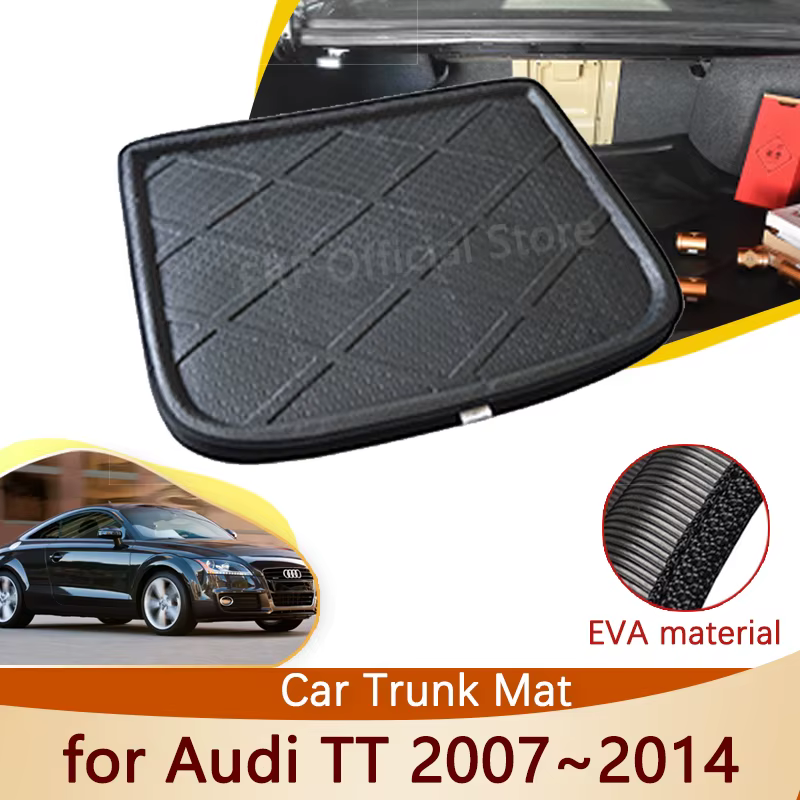 Polymères de coffre arrière de voiture étanches, tapis de coffre EscalLine, accessoires pour Audi TT