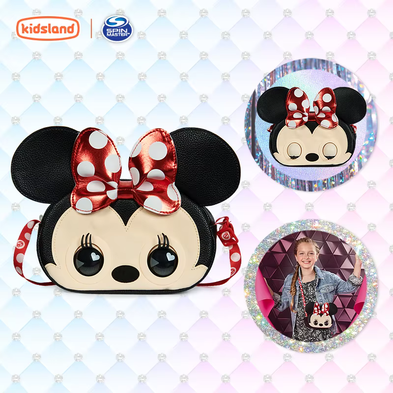 Spinmaster Stitch Sac à bandoulière pour filles – Sac à dos Disney Winking, sac à main pour enfants