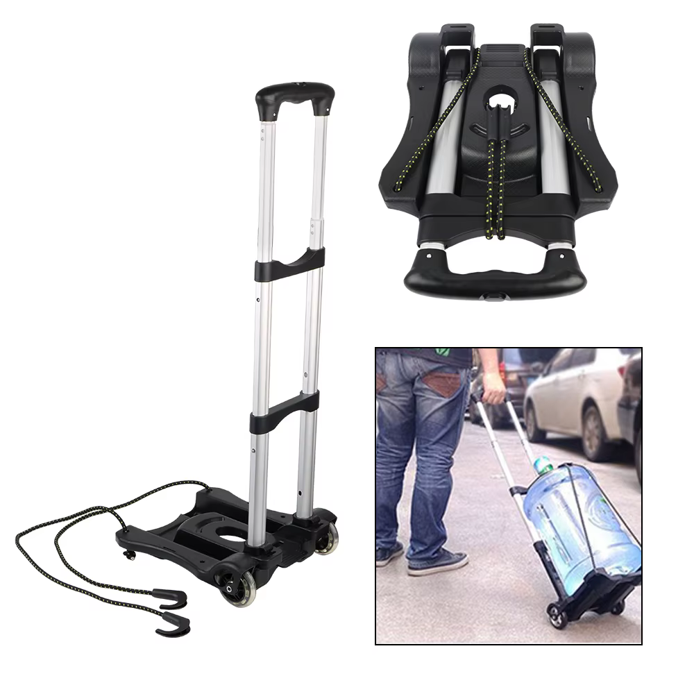 Chariot à bagages pliable Portable robuste, pour la maison, les voyages, le Shopping, chariot à deux