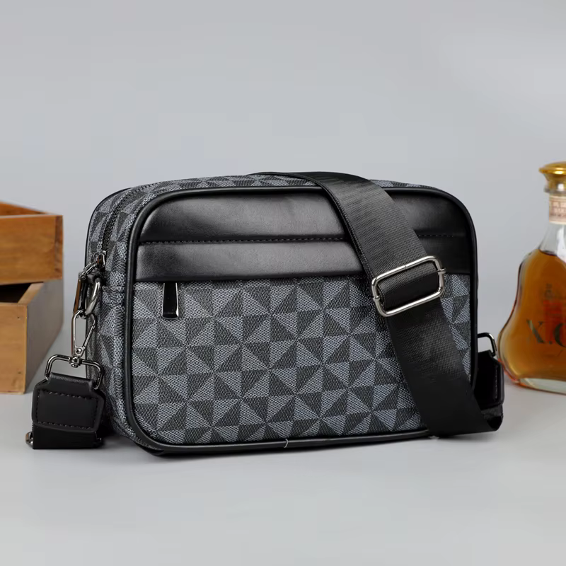 Modèle de mode hommes petit sac de haute qualité en cuir PU bandoulière sac de messager pour hommes