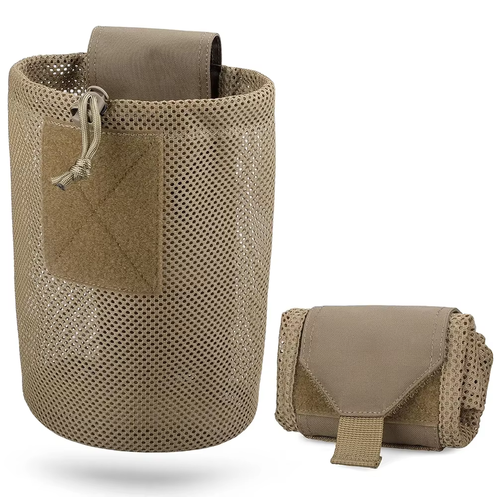 Pochette de décharge tactique MOLLE – Sac utilitaire pour magazines à cordon enroulable, sac de tail