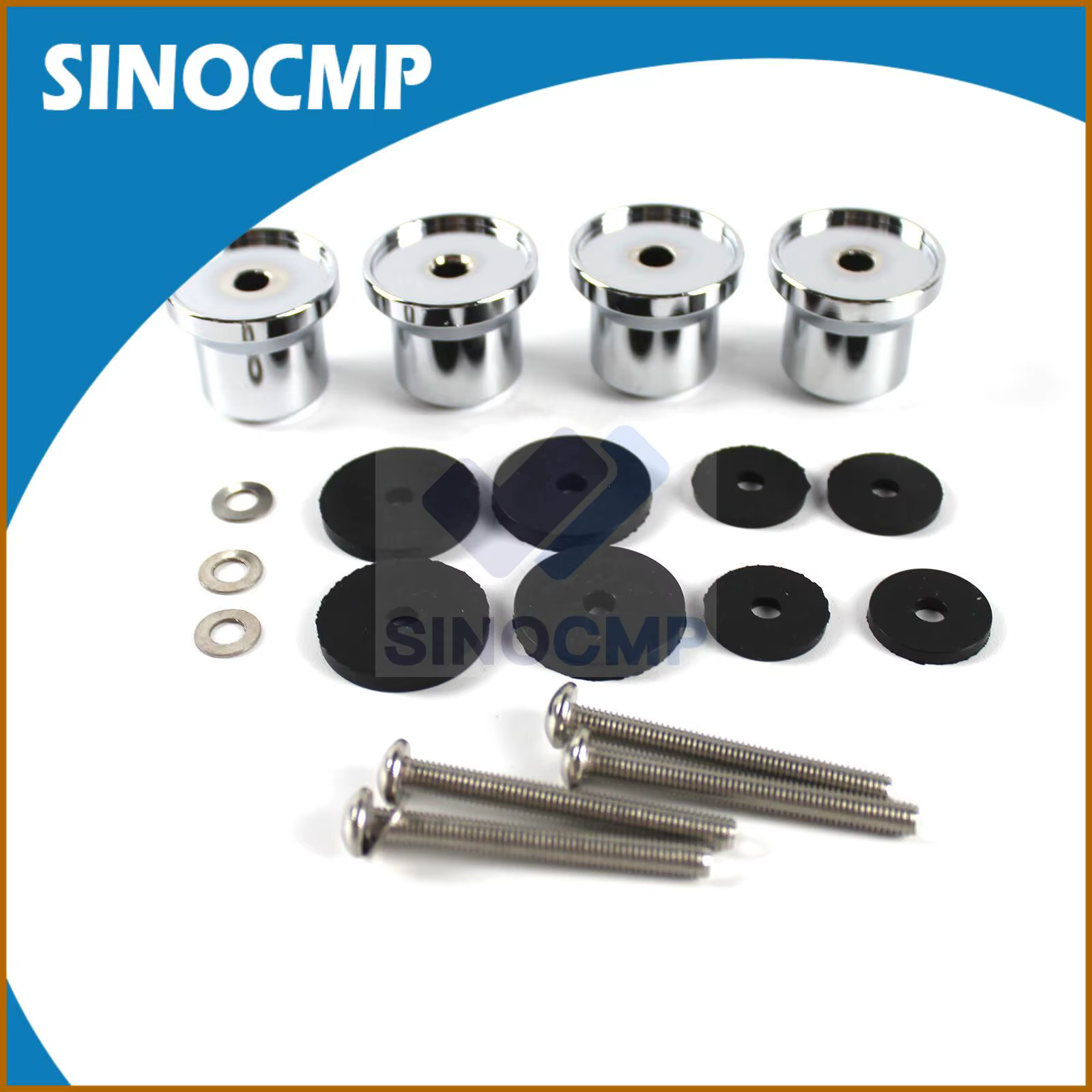 Kit de montage de support à bagages noir robuste de 5/8 pouces, pour Honda Goldwing GL1800 2001-2017