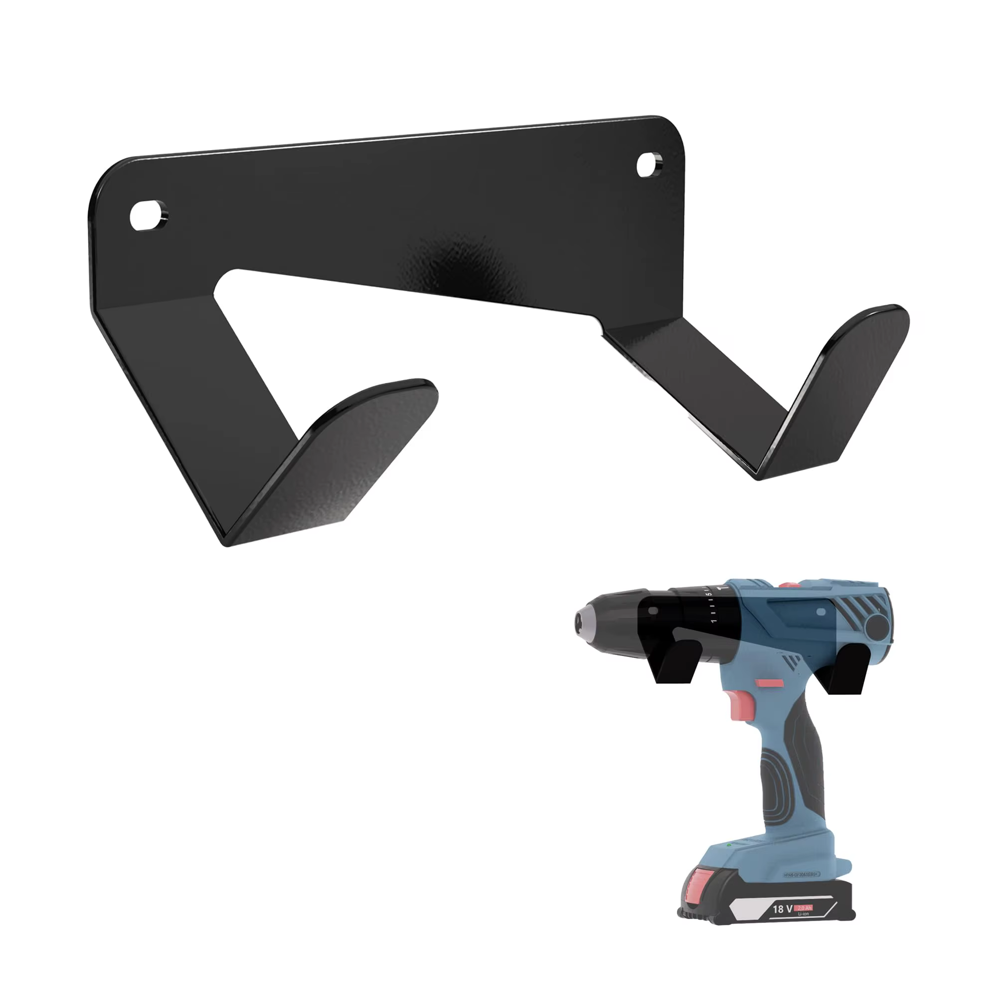 Support de perceuse, support mural en acier robuste pour perceuse, organisateur d'outils universel a