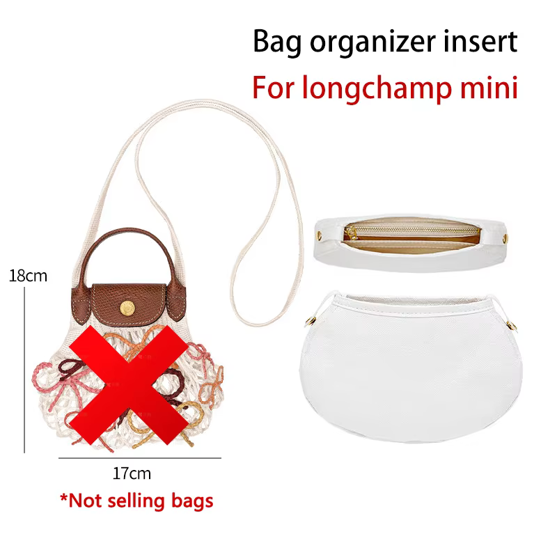 Organisateur de sac pour Longchamp Bow Net Bag, imperméable, durable, support de sac tendance, acces