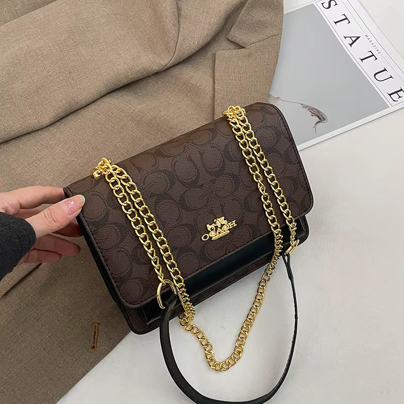 Nouveauté 2026 : Sac carré de luxe pour femme avec chaîne, polyvalent, pour le quotidien, sac à band