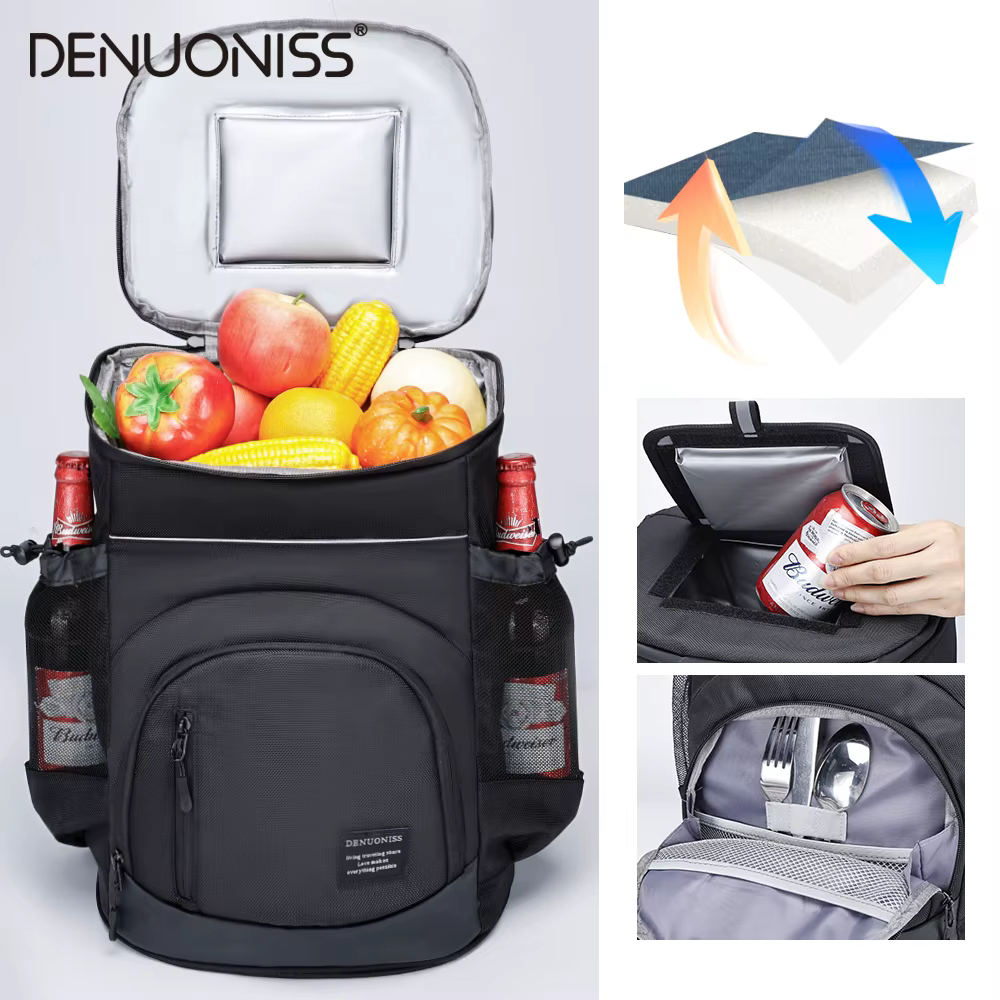 DENUONISS 33L sac à dos isotherme thermique pour boissons plage carnaval sac à dos isolé sac isother