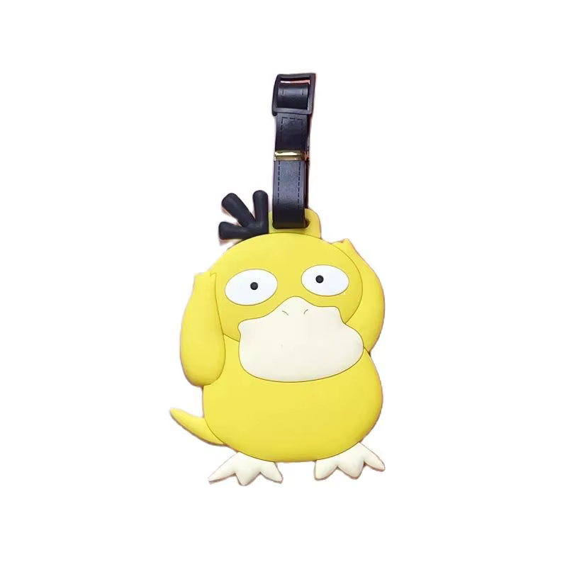 Étiquette de bagage Anime Pokemon Pikachu, Kawaii Squirtle Charmander Bulbasaur, porte-adresse pour