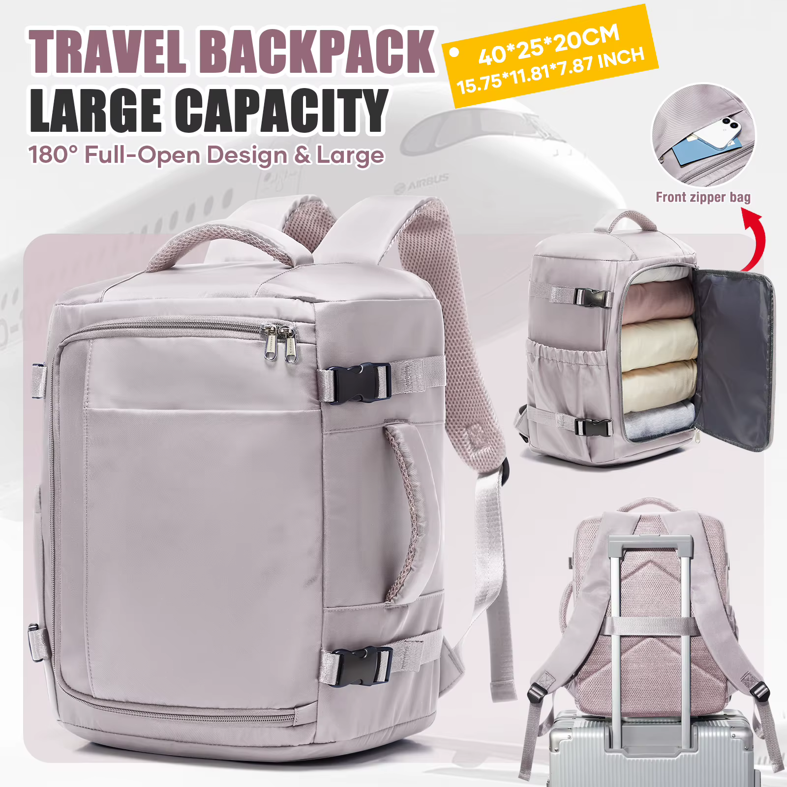 Sac de cabine Ryanair 40x30x20, sac de cabine sous siège, sac de voyage EasyJet, sac de rangement po