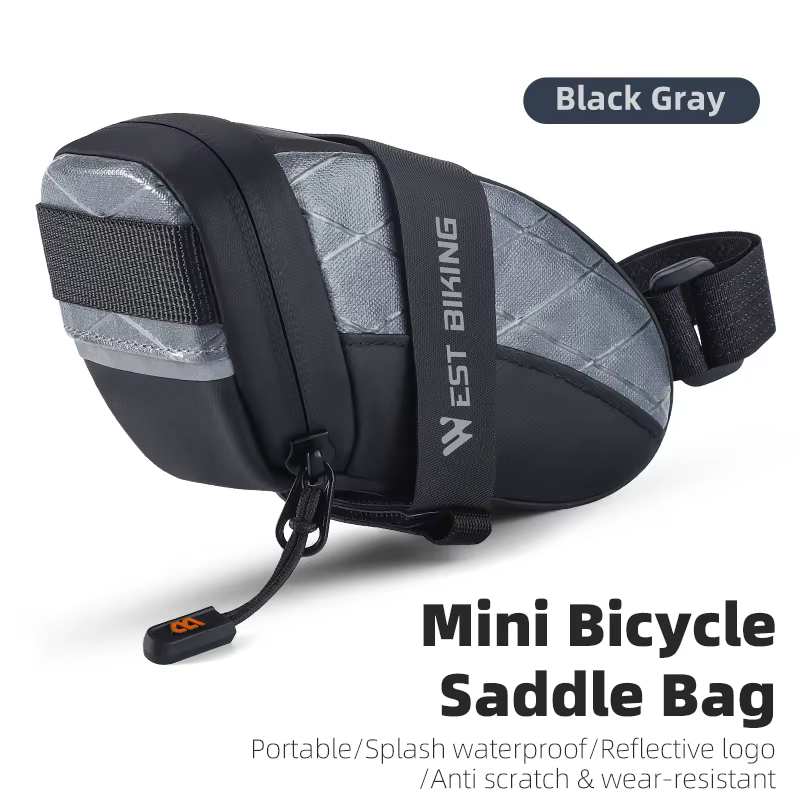 WEST BIKING – sac de selle de vélo, Mini sac de rangement d'outils portables en PU, sac de siège arr