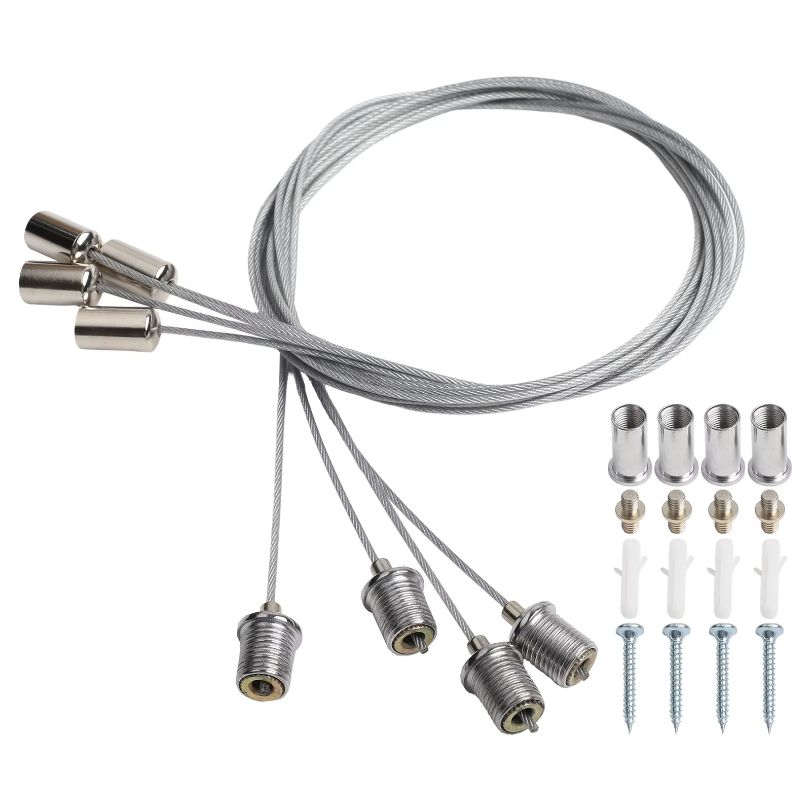 Pour montage au plafond 1M Kit d'accessoires de câble en acier plafonniers LED réglables panneau de