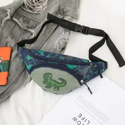 Sac de taille pour enfants, pour filles et garçons, sac de poitrine de dinosaure de dessin animé mig