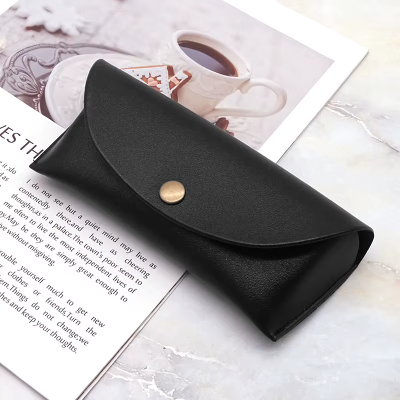Étuis à Lunettes en Cuir Souple pour Homme et Femme, Sac de Simplicité, Solide, Boîte de Lunettes de