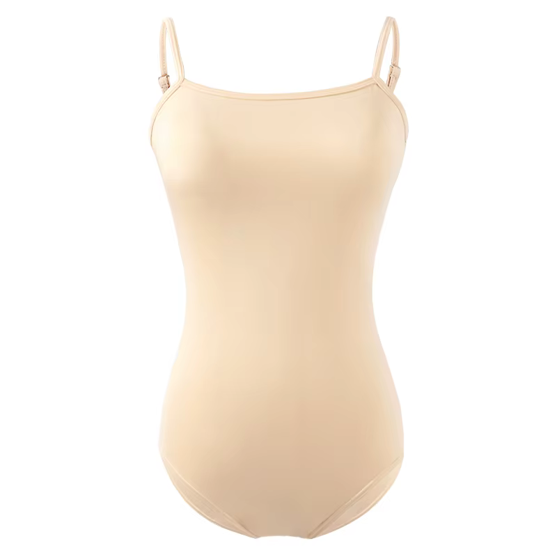 Sous-vêtements de Ballet nus pour femmes et filles, Camisole de gymnastique sans couture, couleur pe