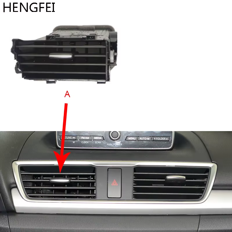 Sortie de climatiseur de tableau de bord, accessoires pour voiture Mazda 3 Axela 2014-2019