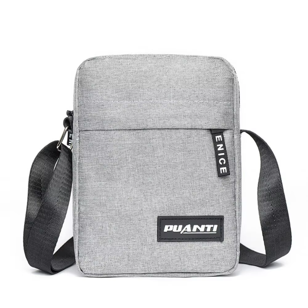 Mini Sac à Bandoulière en Nylon pour Homme, Solide, Décontracté, à la Mode, Rétro, Business