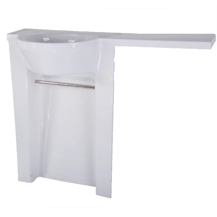 Accessoires de camping durables en acrylique blanc, éviers, robinet extractible et accessoires de vi