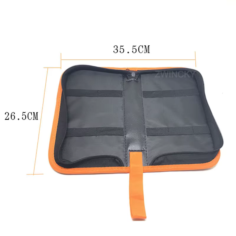 Sac de rangement portable en cuir PU avec fermeture éclair, outil d'électricien, fer à souder électr