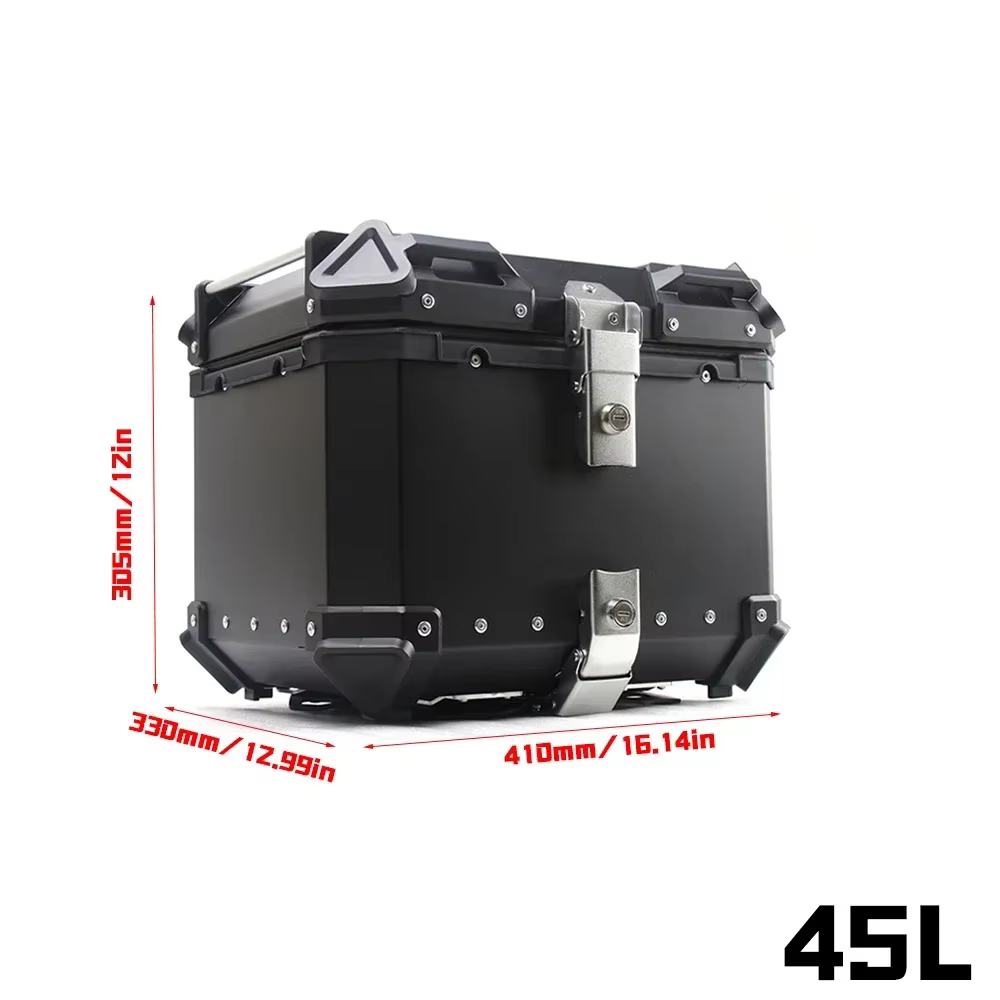 Boîte à bagages latérale 38l, sacoche de rangement pour moto, coffre de voyage, boîte à outils en al