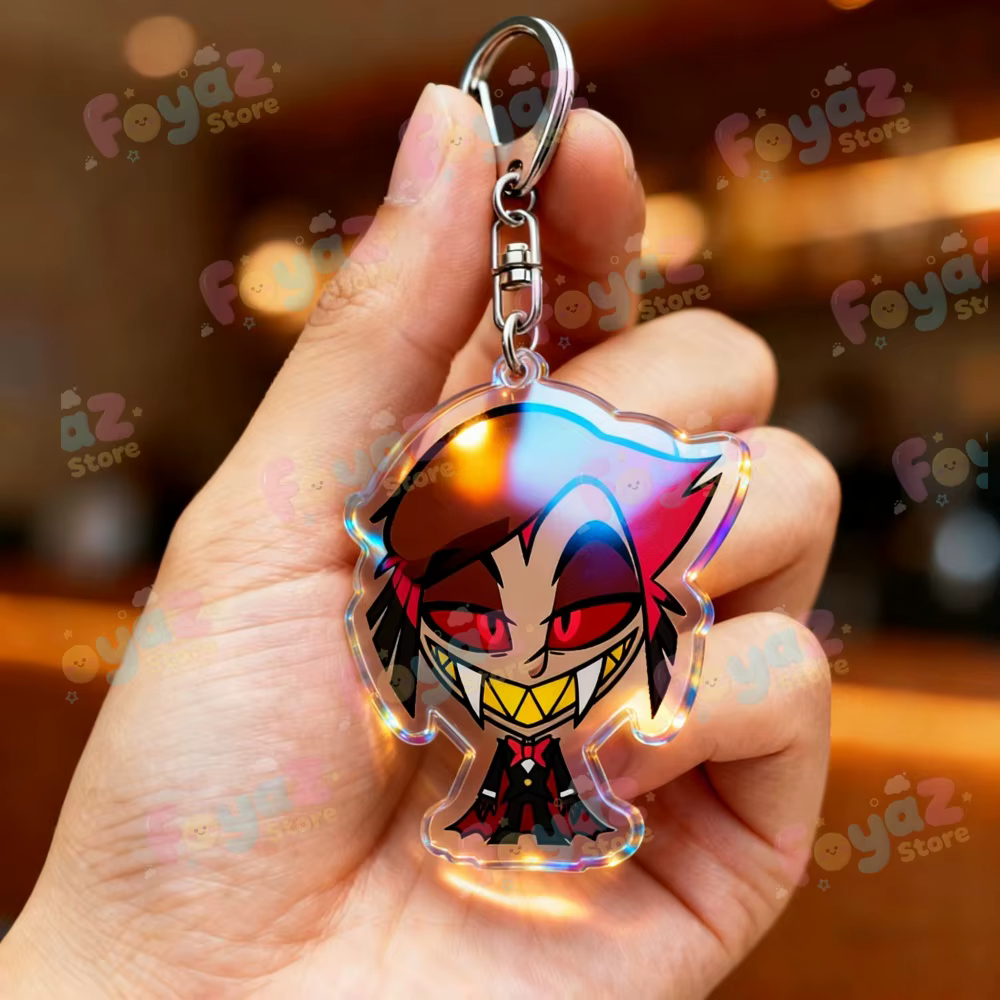 Porte-clés Clown de dessin animé pour accessoires, ange Alastor Lucifer Charlie Lute Vox Velvette Va