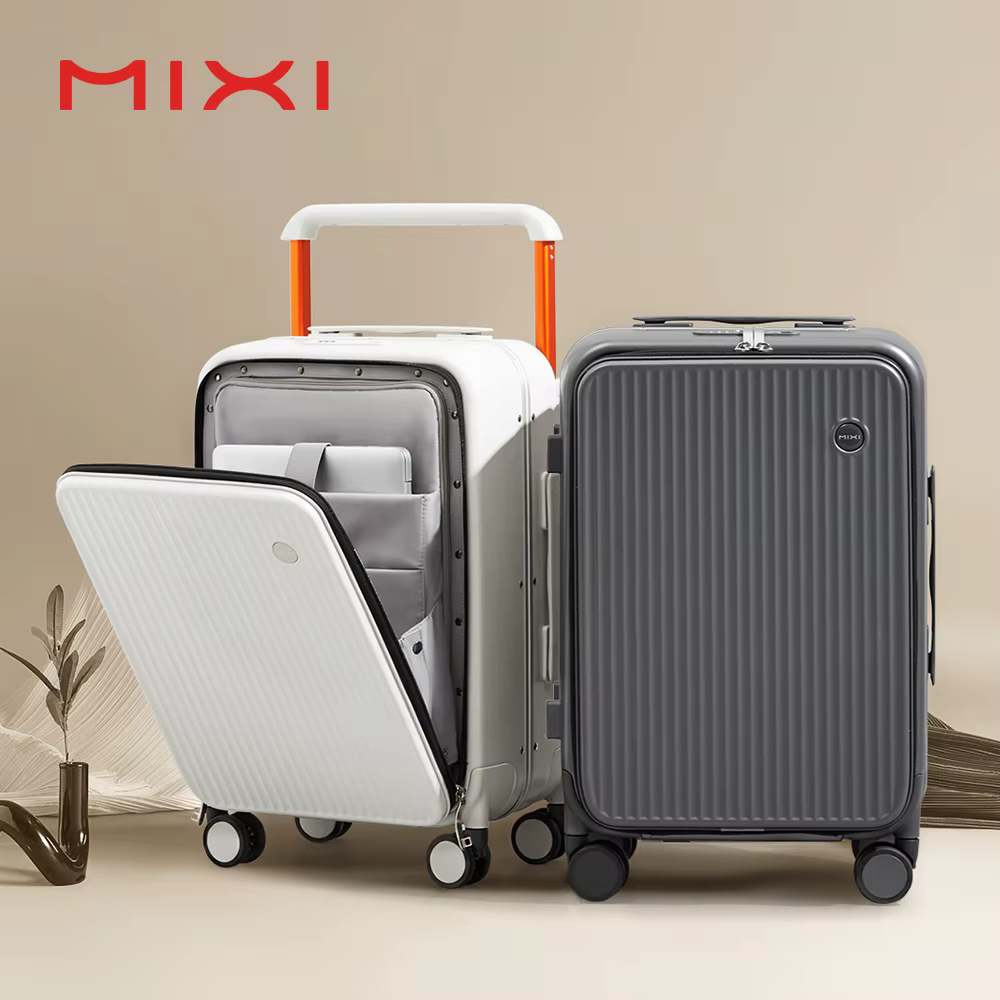 Mixi valise de poche avant pour ordinateur portable valise de voyage à poignée large hommes 20'' bag