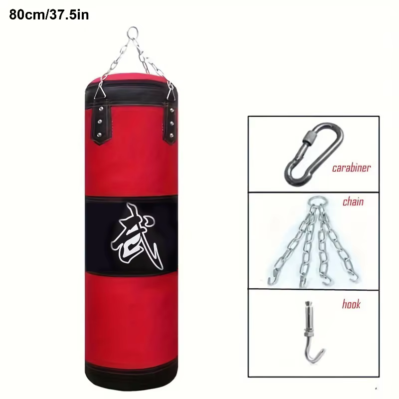 Sac de sable de frappe, sac de boxe lourd avec crochet de plafond, chaîne en acier, entraînement phy