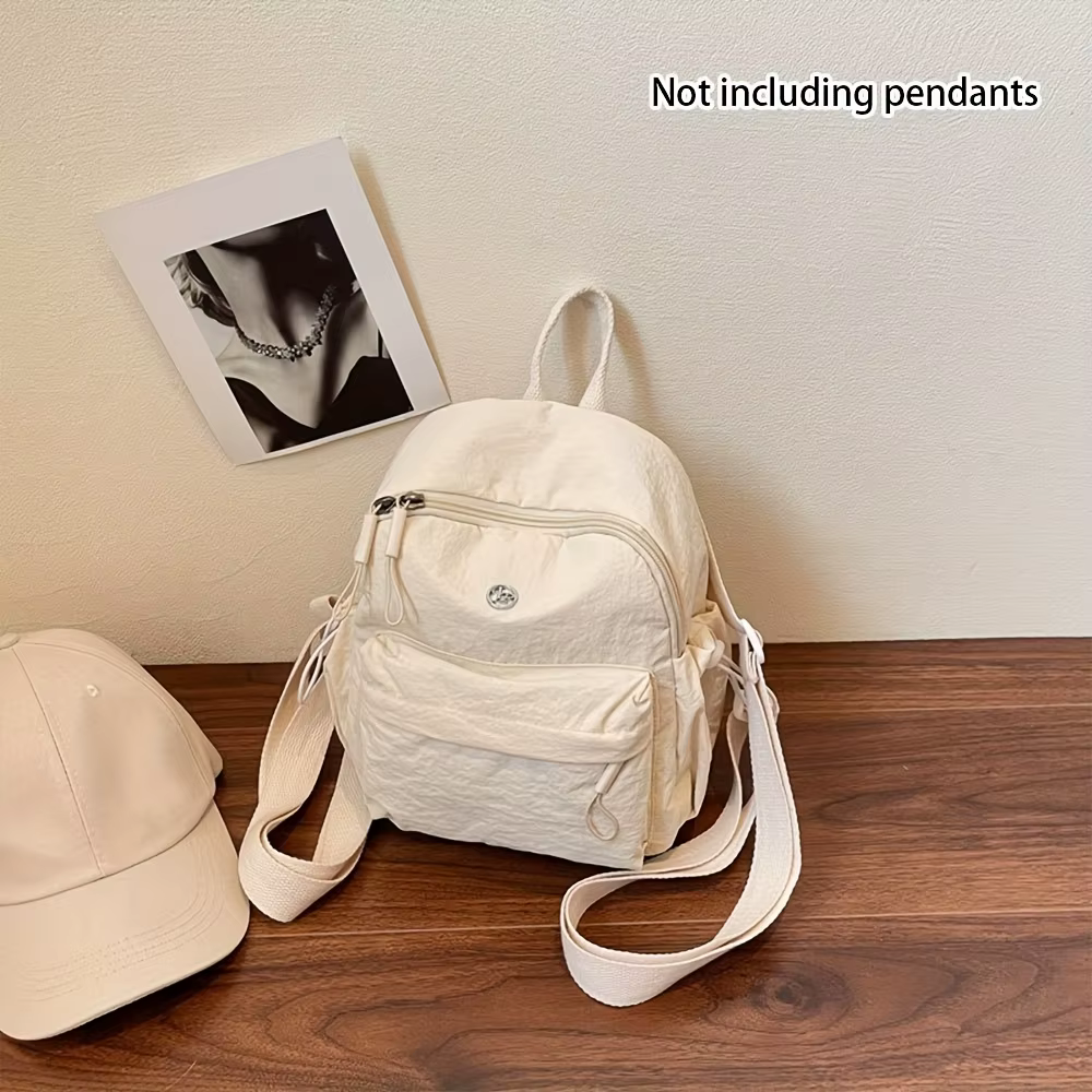 Petit Sac à Dos Polyvalent Nouveau Style Collège Loisirs Sac de Voyage Tendance pour Femmes Édition 