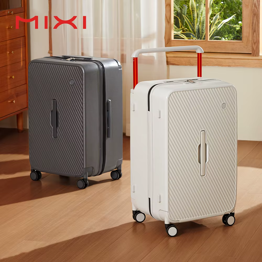 Mixi valise de grande capacité boîtier de chariot 26 pouces vérifié dans dur roues roulantes bagages