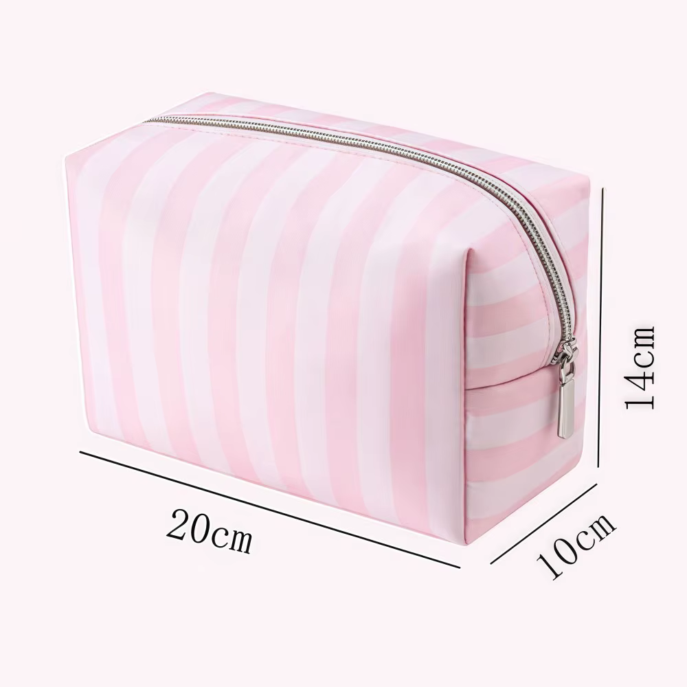 Sac de maquillage portatif de grande capacité, sac de rangement de cosmétiques de Style minimaliste 