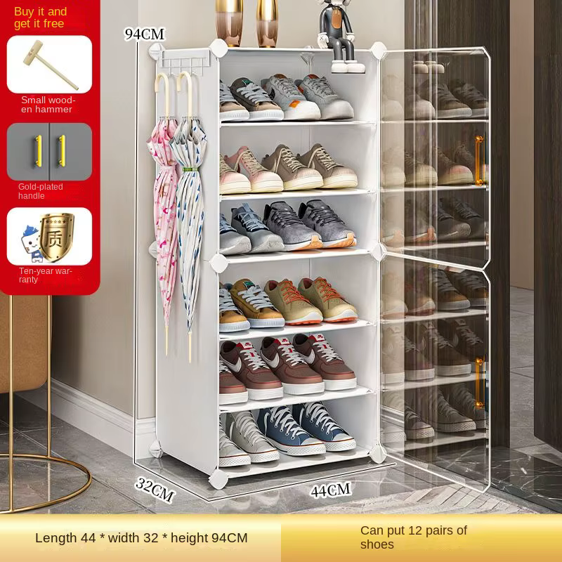 Meuble à chaussures T1 pour salon, meuble de couloir de maison moderne, étagère de rangement pour ch