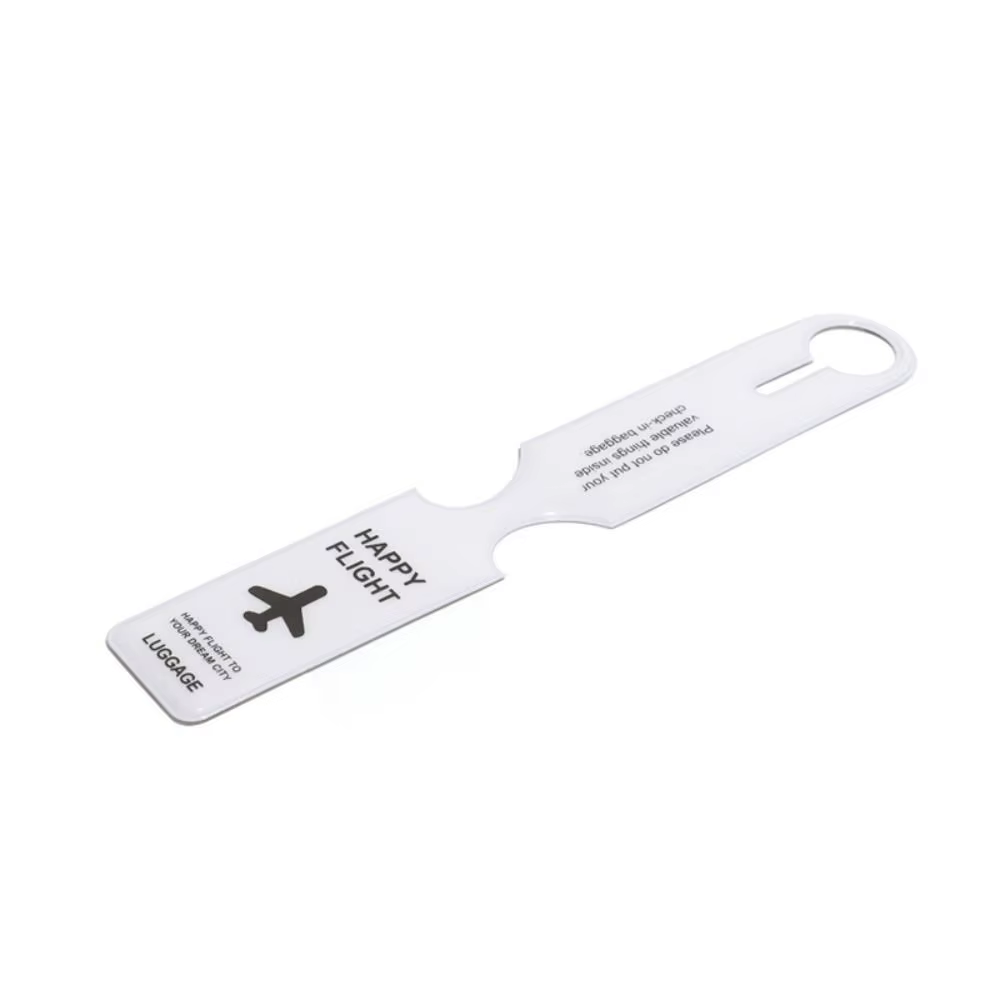 Étiquette d'Adresse de Bagage en PVC, Carte d'Information, Carte d'Embarquement, Étiquettes Nominati