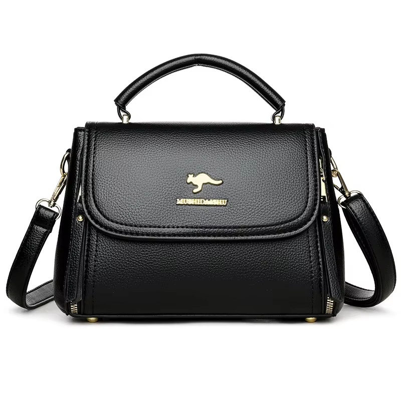 Sacs à poignée supérieure en cuir souple pour femmes, design de luxe, sacs messagers initiés, sacs à