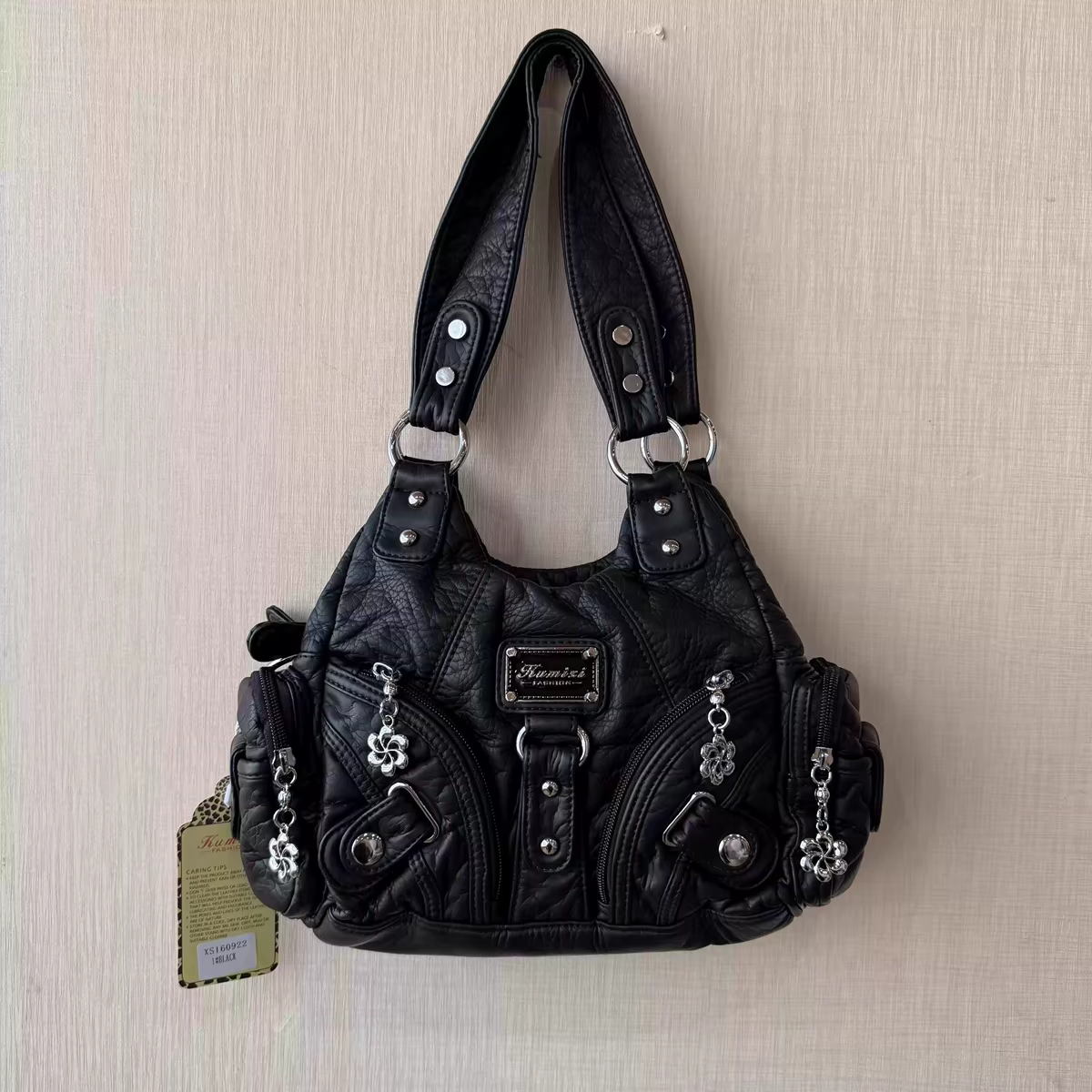 Sac fourre-tout souple Venn Angel, petit sac à main pour femme, sac à bandoulière multi-poches, sac 