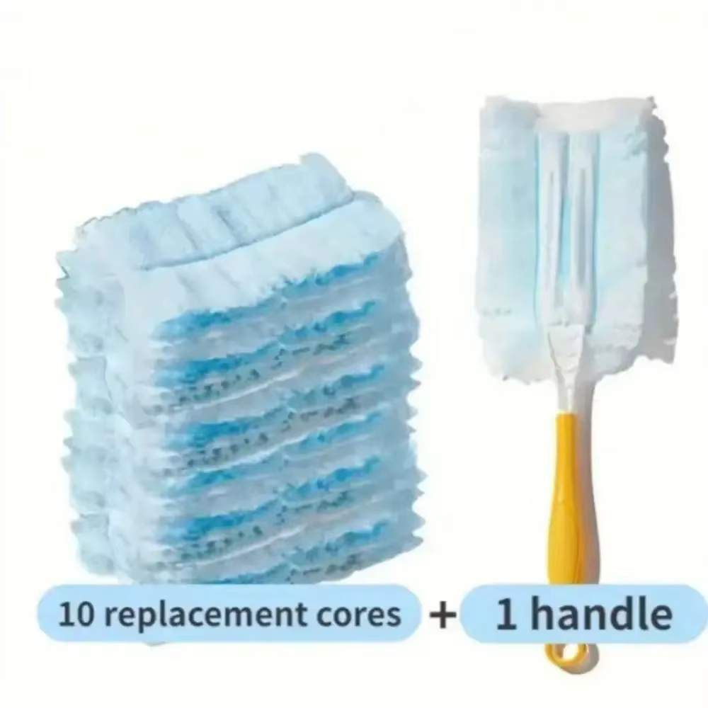 Kit de dépoussiérage puissant en microfibre statique avec tampons jetables pour l'intérieur de la vo