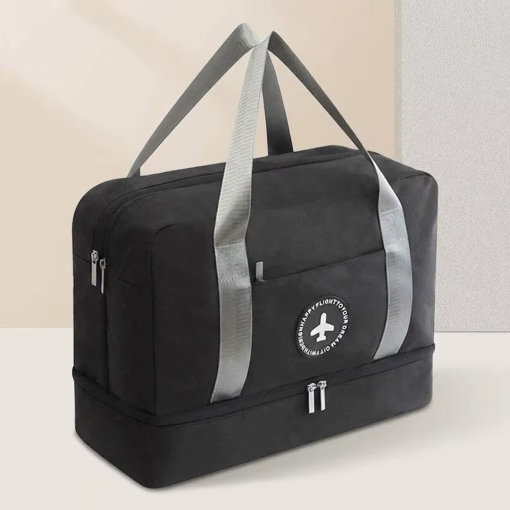 Sac de sport imperméable pour hommes et femmes, avec séparation humide/sec, sac de voyage à main, sa