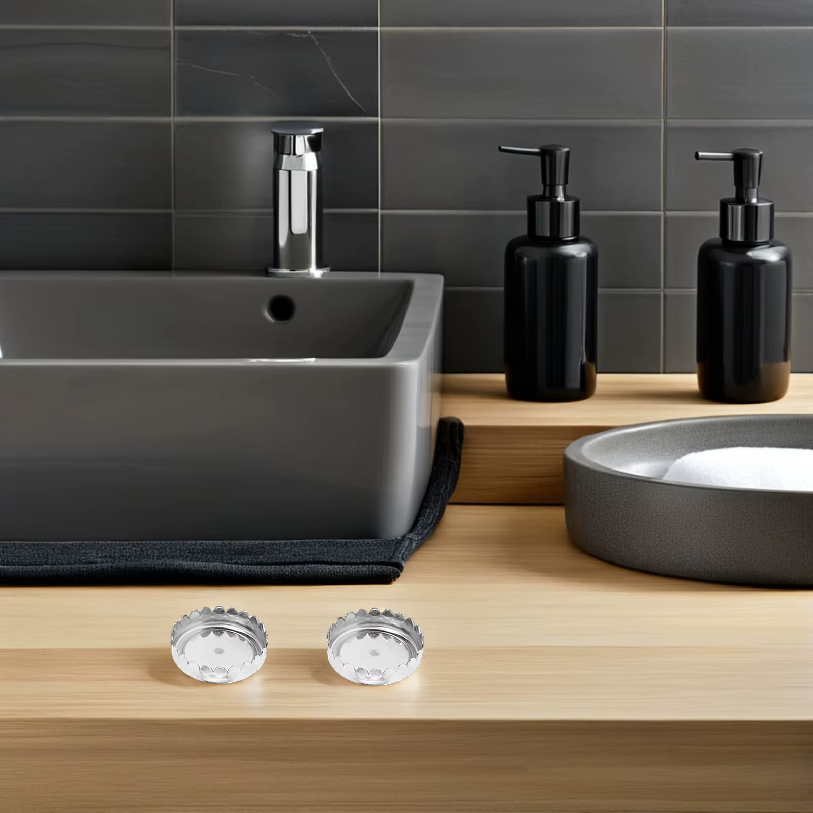 2 pièces d'accessoires pour porte-savon, en acier inoxydable, sans perçage, porte-savon mural pour s