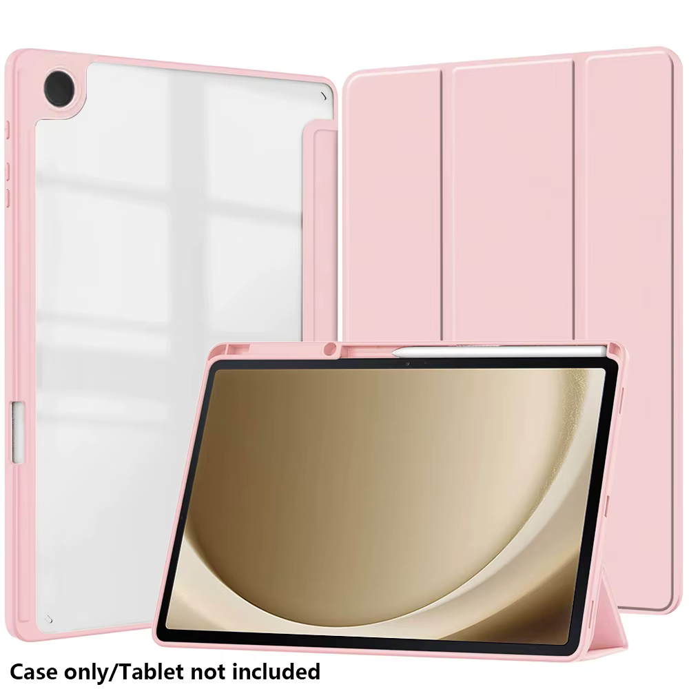 Étui rigide en acrylique de couleur unie pour tablette Samsung Galaxy Tab A9+ 11 pouces / Tab A11+ S