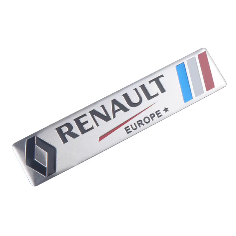 Accessoires de voiture 3D en alliage métallique, Logo de sport automobile, autocollants de coffre de
