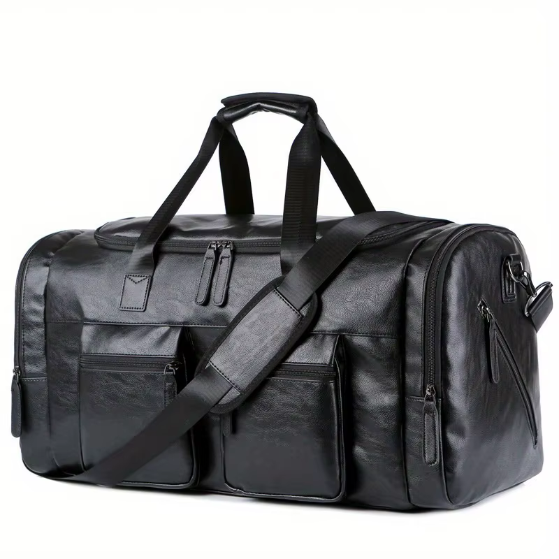 Sac de voyage élégant pour hommes, réglable, multi-compartiments, grande capacité, pour les voyages 