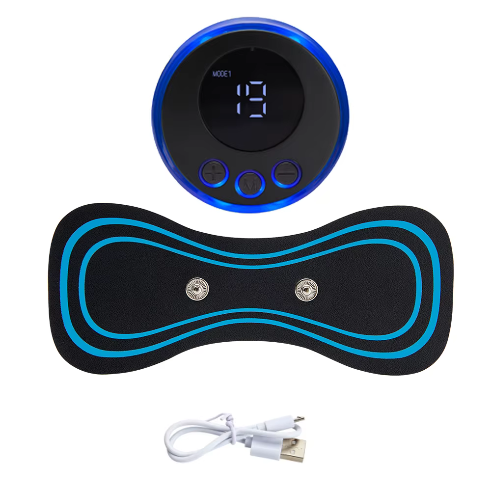 Masseur de pieds électrique EMS, accessoires, stimulateur musculaire à impulsion, coussin de Massage
